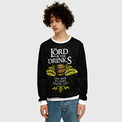 Свитшот мужской Lord of the drinks, цвет: 3D-белый — фото 2