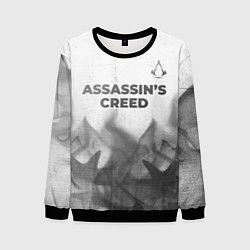 Мужской свитшот Assassins Creed - white gradient посередине