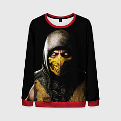 Свитшот мужской Mortal kombat Scorpion - кто следующий, цвет: 3D-красный