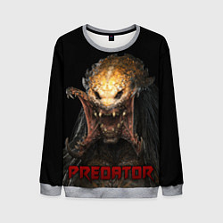 Свитшот мужской Хищник рык, цвет: 3D-меланж