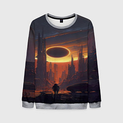 Мужской свитшот Космос - человек