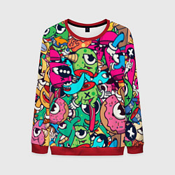 Мужской свитшот Color doodle monsters