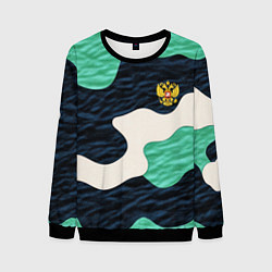 Свитшот мужской Текстурный милитари камуфляж, цвет: 3D-черный