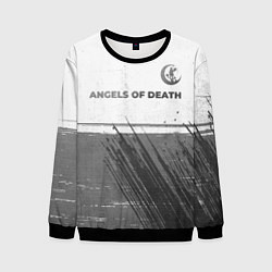 Мужской свитшот Angels of Death - white gradient посередине