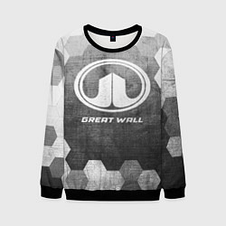 Свитшот мужской Great Wall - grey gradient, цвет: 3D-черный