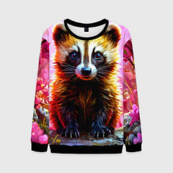 Мужской свитшот Росомаха в розовом лесу