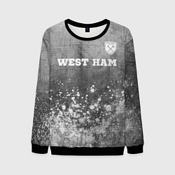 Мужской свитшот West Ham - grey gradient посередине