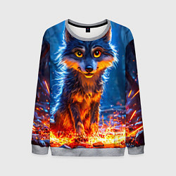 Мужской свитшот Волк искры под лапами