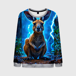 Мужской свитшот Кенгуру в разрядах молнии