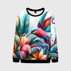Мужской свитшот Райская птица - тропики