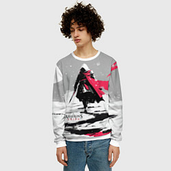 Свитшот мужской Assassins Creed winter ninja, цвет: 3D-белый — фото 2