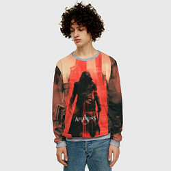 Свитшот мужской Assassins Creed black ninja, цвет: 3D-меланж — фото 2