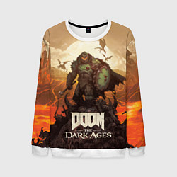Свитшот мужской Палач рока Doom the dark ages, цвет: 3D-белый