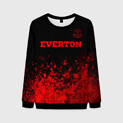 Мужской свитшот Everton - red gradient посередине