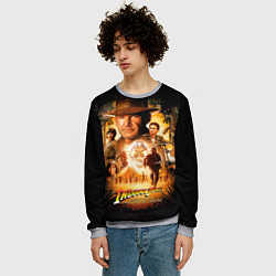 Свитшот мужской Индиана Джонс: королевство хрустального черепа, цвет: 3D-меланж — фото 2