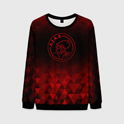 Свитшот мужской Ajax red poly, цвет: 3D-черный