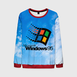 Мужской свитшот Windows 95 logo