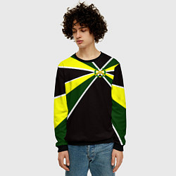 Свитшот мужской Мотострелковые войска: лавры, цвет: 3D-черный — фото 2