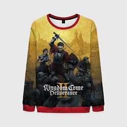 Свитшот мужской Сражение Kingdom come 2 deliverance, цвет: 3D-красный