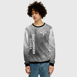Свитшот мужской Tokyo Revengers - grey gradient вертикально, цвет: 3D-черный — фото 2