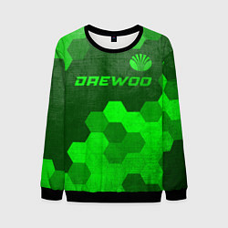 Мужской свитшот Daewoo - green gradient посередине