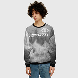 Свитшот мужской Toyota - grey gradient посередине, цвет: 3D-черный — фото 2