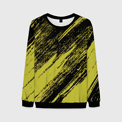 Свитшот мужской The color is black and yellow, цвет: 3D-черный