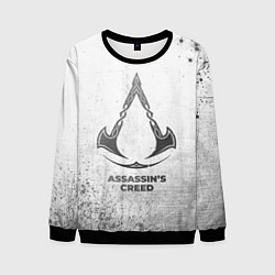 Свитшот мужской Assassins Creed - white gradient, цвет: 3D-черный