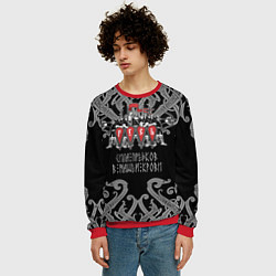 Свитшот мужской Русь дружина богатыри, цвет: 3D-красный — фото 2