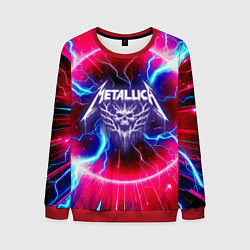 Мужской свитшот Metallica - neon glow