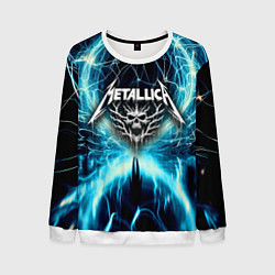 Мужской свитшот Neon glow - Metallica