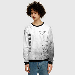 Свитшот мужской Genesis - white gradient вертикально, цвет: 3D-черный — фото 2