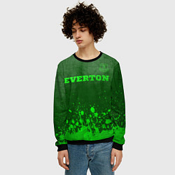 Свитшот мужской Everton - green gradient посередине, цвет: 3D-черный — фото 2