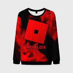 Мужской свитшот Roblox - red gradient