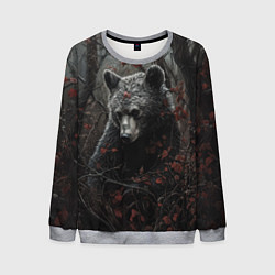 Мужской свитшот Бурый мишка в дремучем лесу