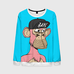 Свитшот мужской NFT pink ape, цвет: 3D-белый