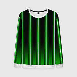Свитшот мужской Neon green, цвет: 3D-белый