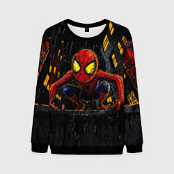 Мужской свитшот Маленький человек-паук с желтыми глазами