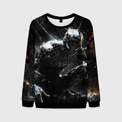 Мужской свитшот Человек-паук в черном костюме