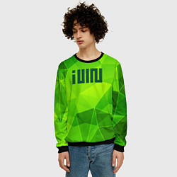 Свитшот мужской Gidle green poly, цвет: 3D-черный — фото 2