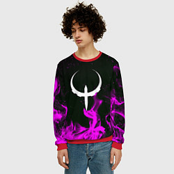 Свитшот мужской Quake fire neon, цвет: 3D-красный — фото 2