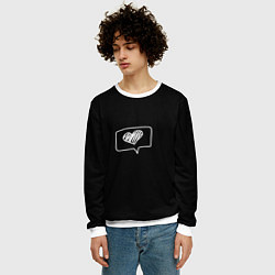 Свитшот мужской Cердешко, цвет: 3D-белый — фото 2