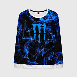 Свитшот мужской Monster energy искры дымы, цвет: 3D-белый