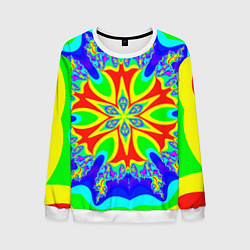 Мужской свитшот Неоновая психоделика узор