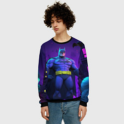Свитшот мужской Бэтмен объемная модель, цвет: 3D-черный — фото 2