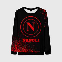 Свитшот мужской Napoli - red gradient, цвет: 3D-черный