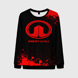 Мужской свитшот Great Wall - red gradient