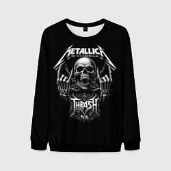 Свитшот мужской Thrash metal - Metallica group, цвет: 3D-черный