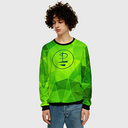 Свитшот мужской Pink Floyd green poly, цвет: 3D-черный — фото 2