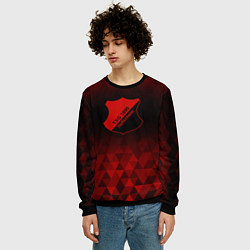 Свитшот мужской Hoffenheim red poly, цвет: 3D-черный — фото 2